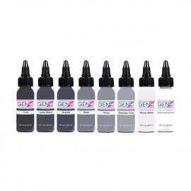 Intenze Ink Gen-Z - Power Grey Set (8x 1 oz)
