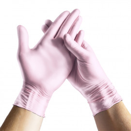 Espeon - Pink nitrile gloves Comfort XS