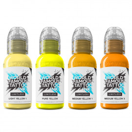 World Famous Limitless - Shades of Yellow Collection set (4x 30 ml)