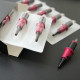 Ballpoint cartridge pro trénování techniky tetování (červená)