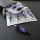 Ballpoint cartridge na trénovanie techniky tetovania (fialová)