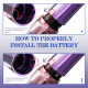 Mast - P60 Wireless Tattoo Pen Machine + 2 baterie Purple 