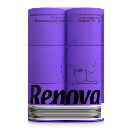 Renova - Toaletný papier fialový 6 ks