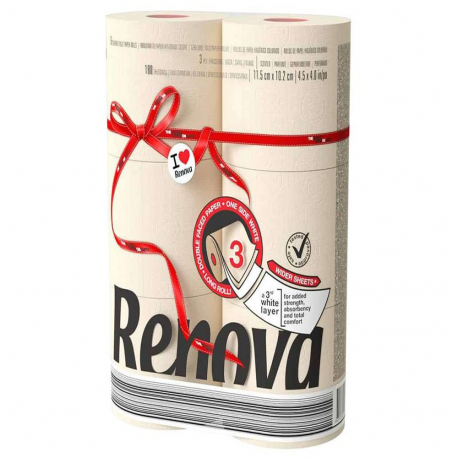 Renova - Toaletní papír Maxi krémový 6 ks