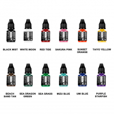 Kokkai Sumi Ink - Color Set (12x 7.4 ml)