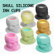 Basic - Skull Silicone Ink Cups (200 pcs)