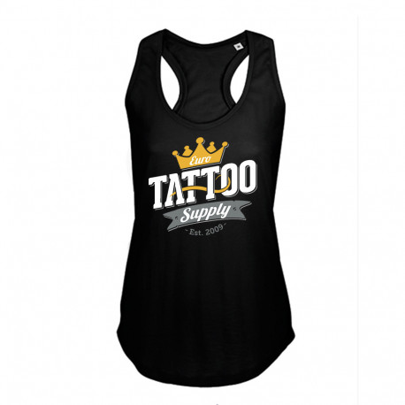 Women's T-shirt with E. T. S. Logo Black - XS