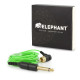 Elephant - RCA kabel světle modrý (zahnutý)